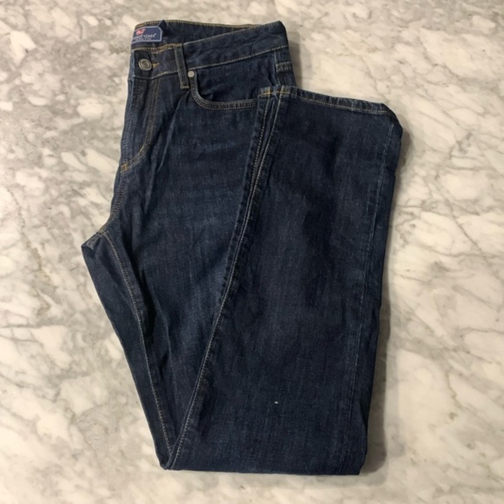 Vineyard Vines Dark wash jeans, 30 x 32”